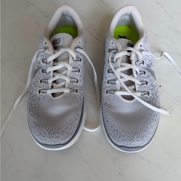 Nike Shoes - Nike White and Gray RunNatural Running Shoes